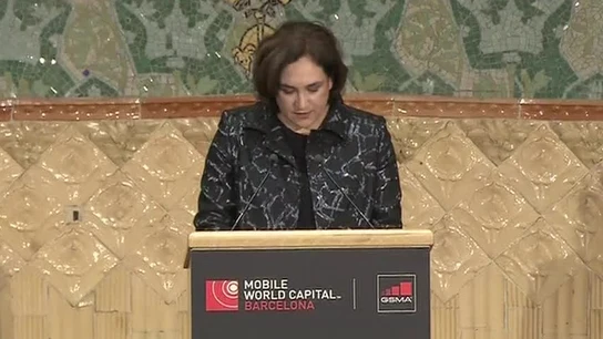 Ada Colau en el Mobile World Congress Ada Colau en el Mobile World Congress