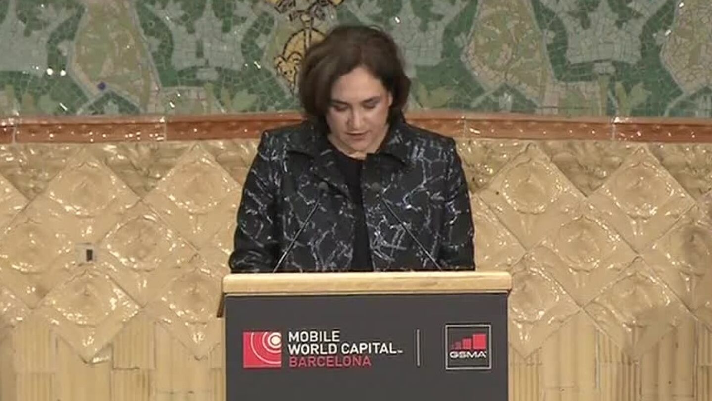 Ada Colau en el Mobile World Congress