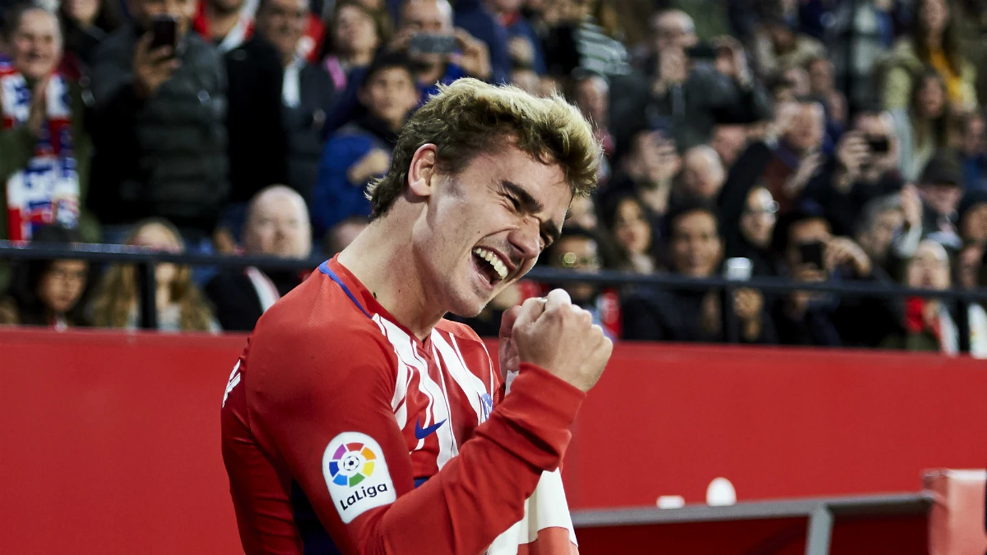 Antoine Griezmann celebra un gol Antoine Griezmann celebra un gol