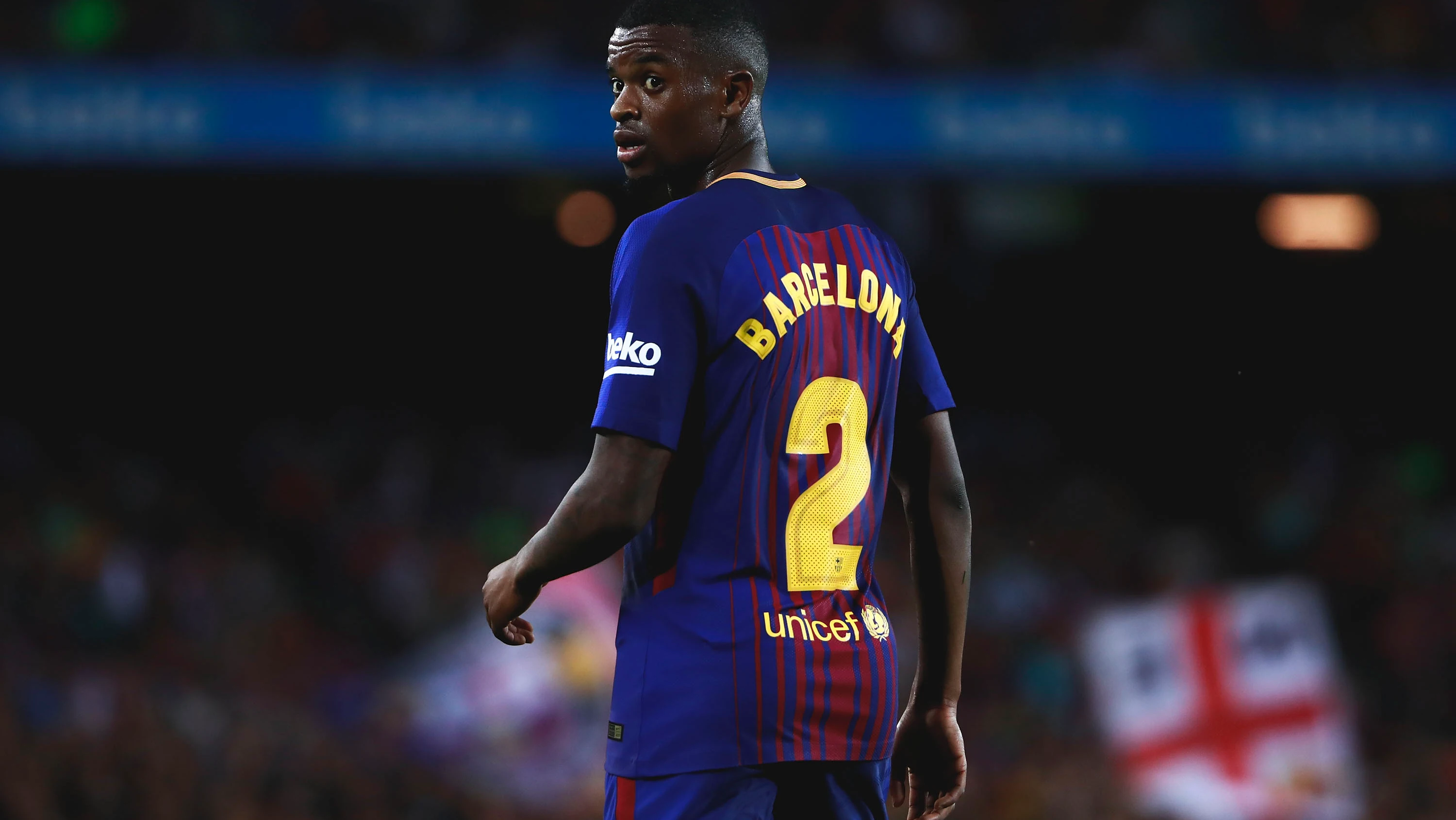 Nelson Semedo, en un partido con el Barcelona