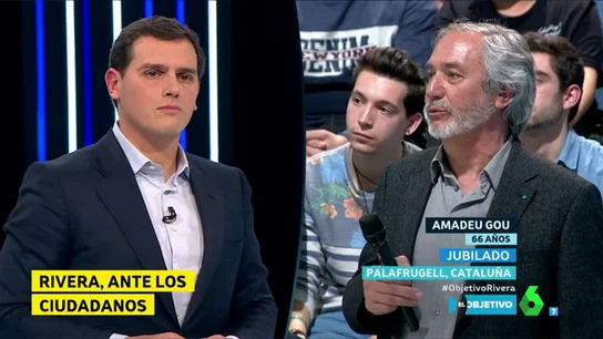 Amadeu Gou pregunta a Albert Rivera en El Objetivo Amadeu Gou pregunta a Albert Rivera en El Objetivo