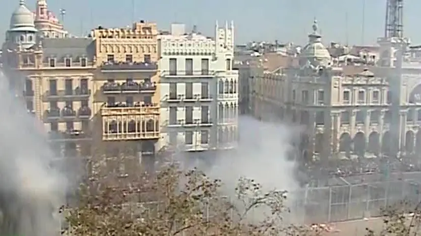 Mascletà en Valencia