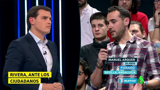 Albert Rivera y Manuel Arquer en El Objetivo Albert Rivera y Manuel Arquer en El Objetivo