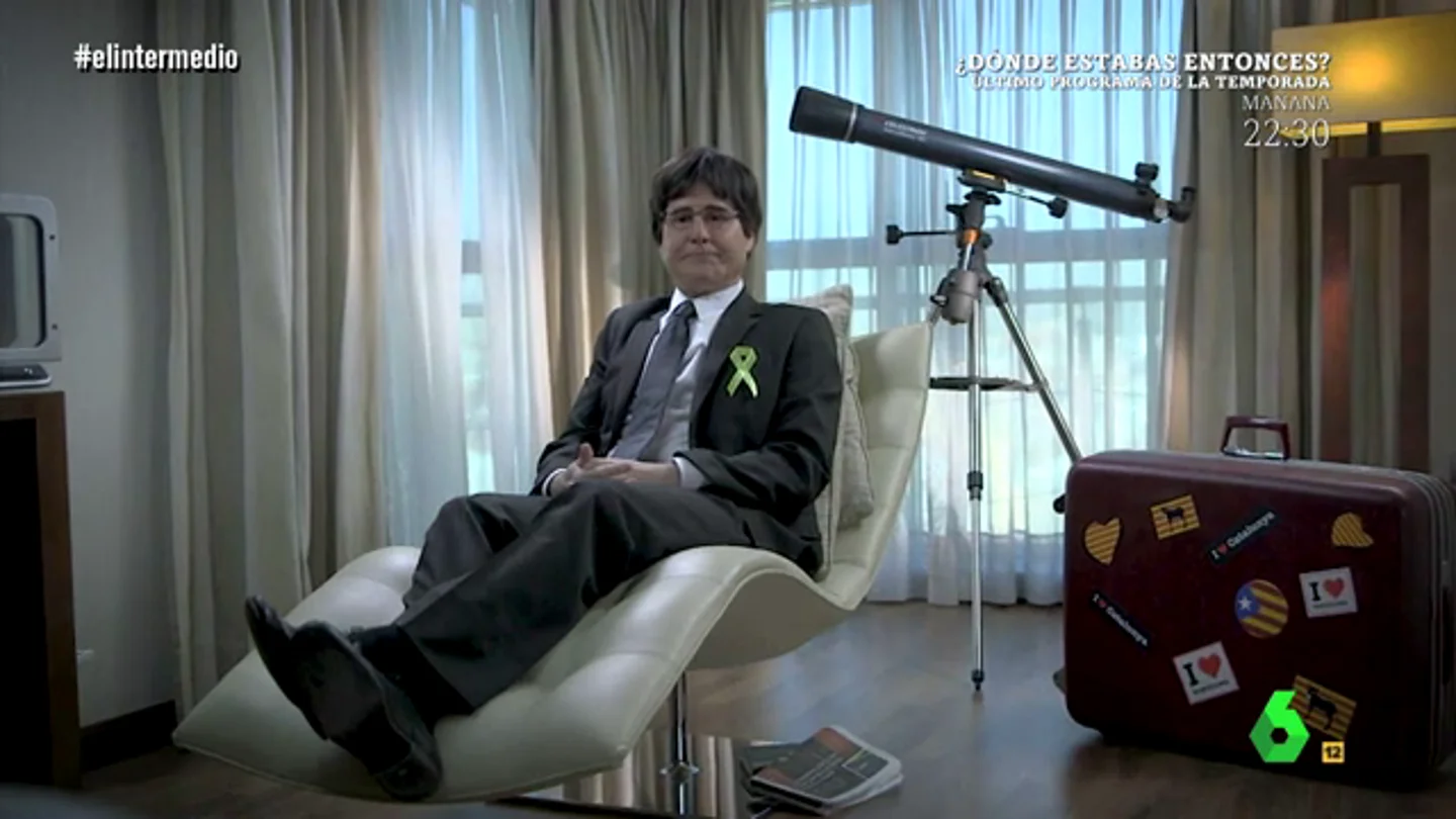 Joaquín Reyes, como Carles Puigdemont Joaquín Reyes, como Carles Puigdemont