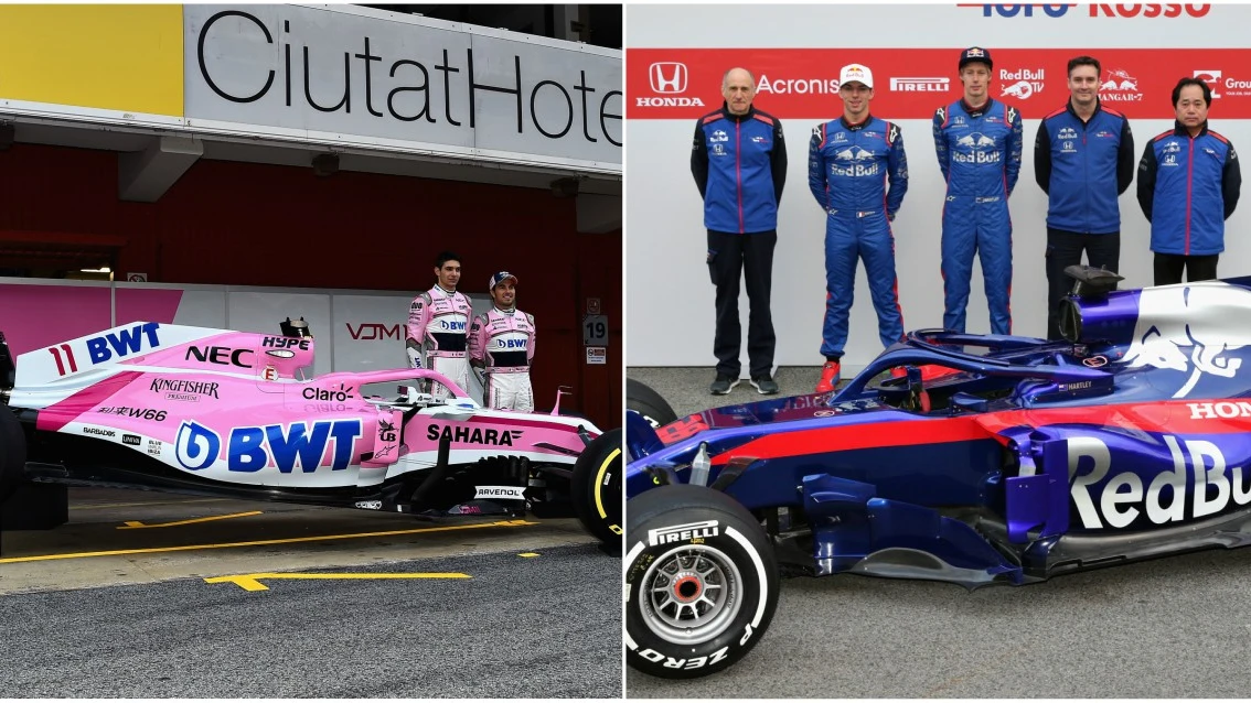 Force India y Toro Rosso presentan sus monoplazas para 2018