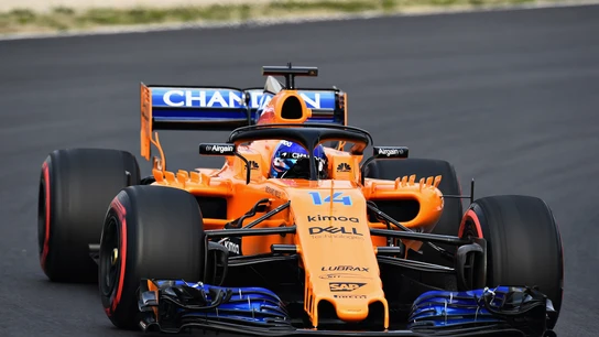 Fernando Alonso, rodando con el MCL33 Fernando Alonso, rodando con el MCL33