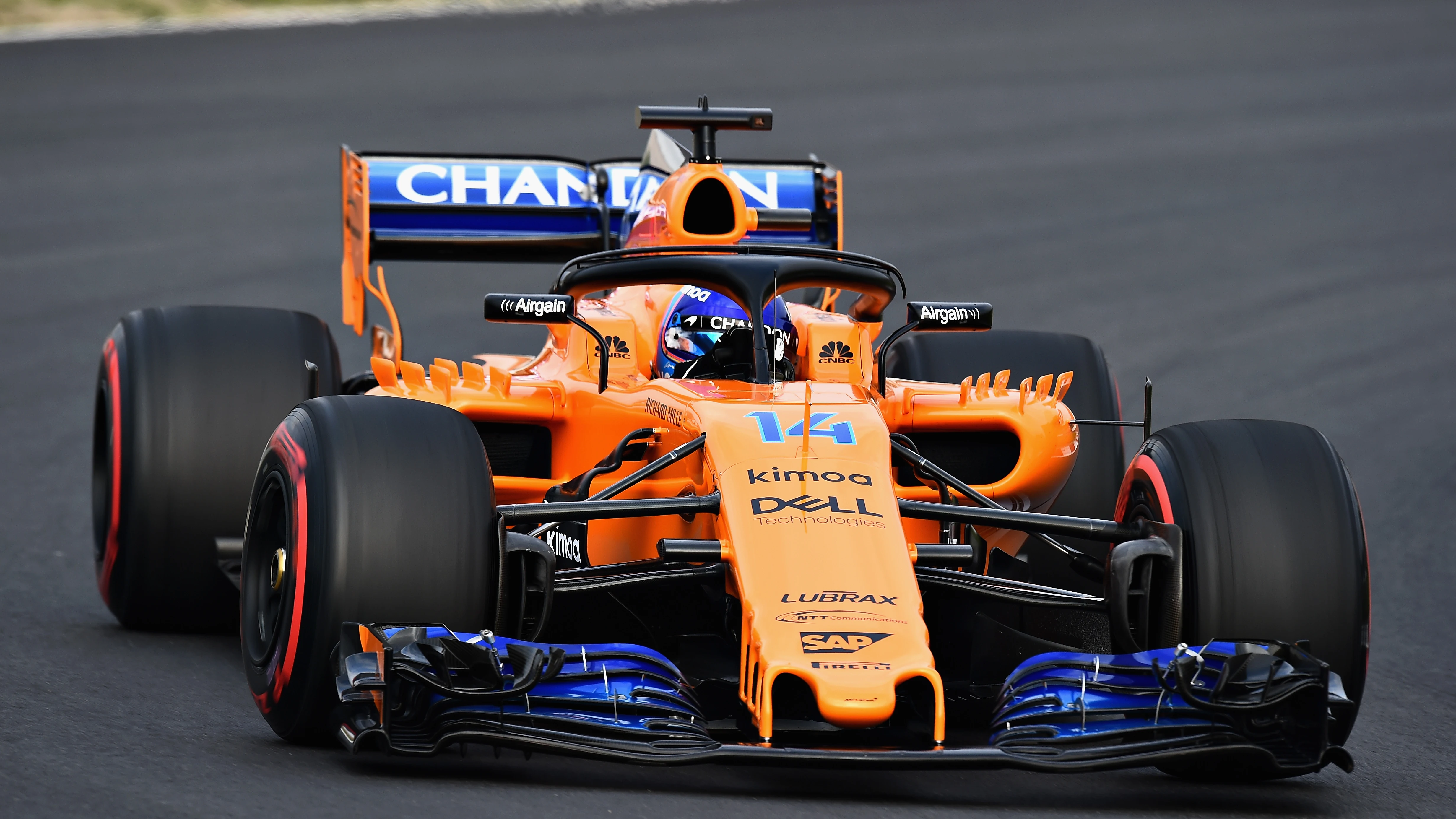 Fernando Alonso, rodando con el MCL33