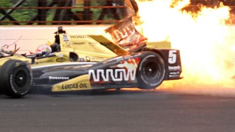 James Hinchcliffe Accidente 500 millas de Indianápolis 2015
