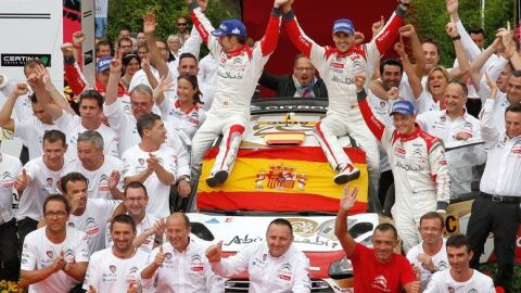 Dani Sordo Rally Alemania 2013 Podio