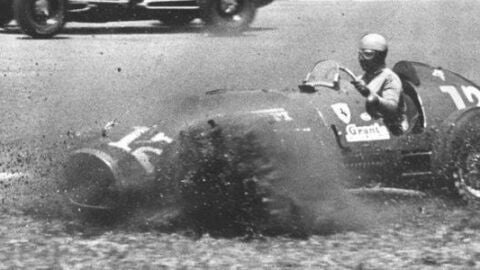 Alberto Ascari Indy 500 Salida de pista 1952