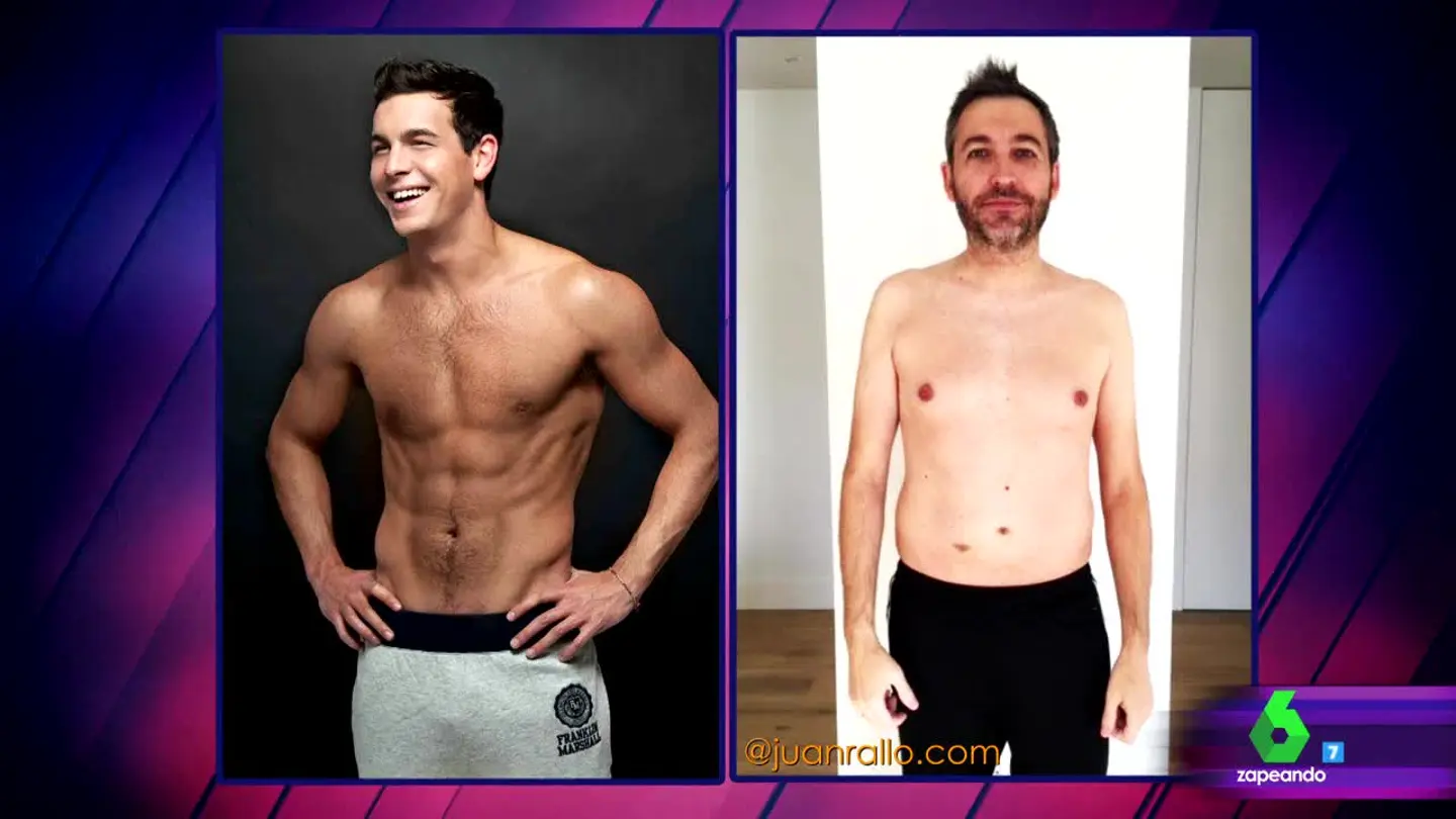 Frank Blanco compara su cuerpo de "osito de gominola" con la "escultura de mármol" de Mario Casas Frank Blanco compara su cuerpo de "osito de gominola" con la "escultura de mármol" de Mario Casas