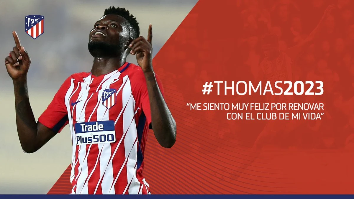 Thomas Partey renueva con el Atlético Thomas Partey renueva con el Atlético