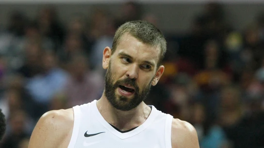Marc Gasol durante un partido de los Grizzlies Marc Gasol durante un partido de los Grizzlies