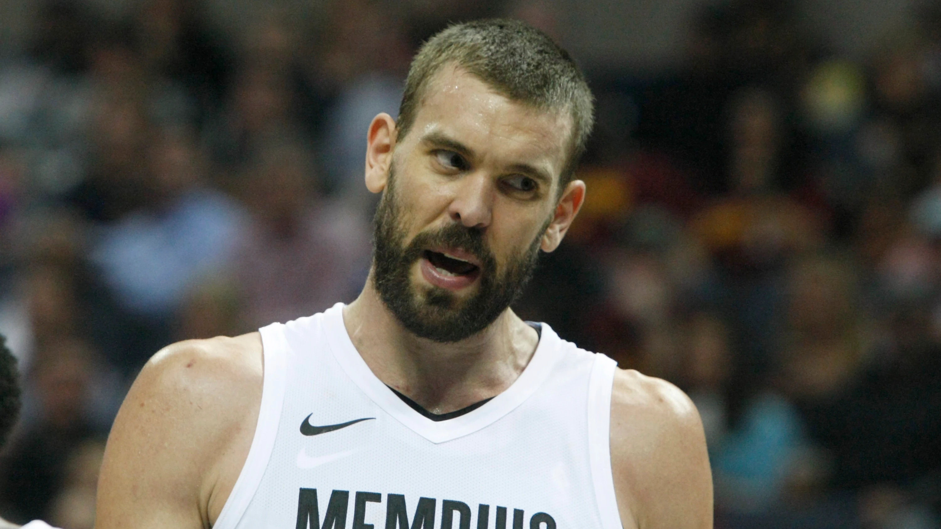 Marc Gasol durante un partido de los Grizzlies