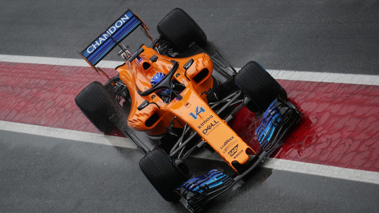 Fernando Alonso, rodando en el circuito de Cataluña Fernando Alonso, rodando en el circuito de Cataluña