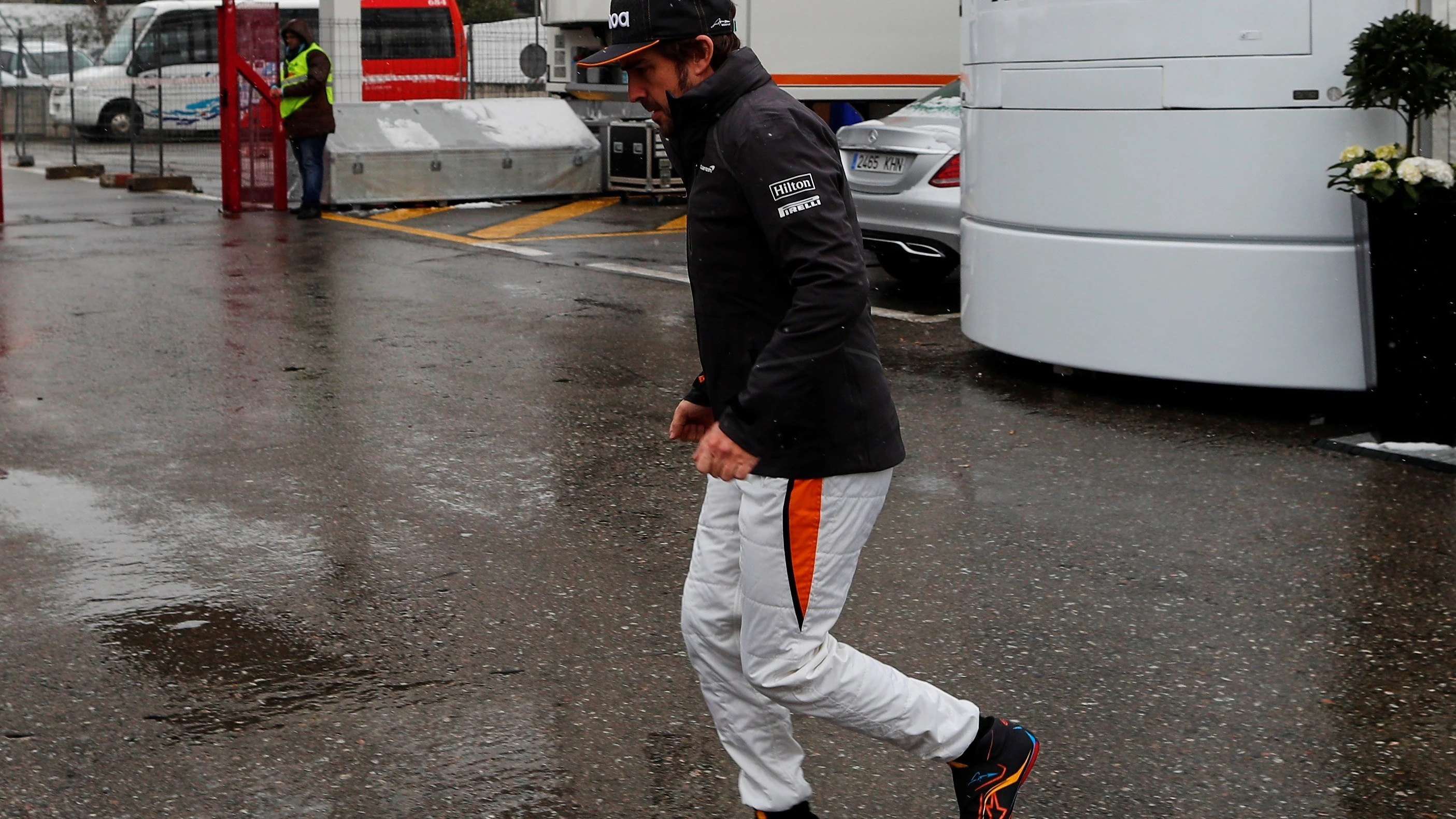 Fernando Alonso, en el circuito de Montmeló