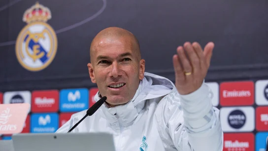 Zidane, en rueda de prensa Zidane, en rueda de prensa