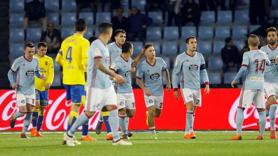 Los jugadores del Celta celebran un gol ante Las Palmas Los jugadores del Celta celebran un gol ante Las Palmas