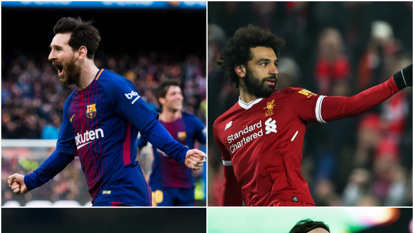 Messi, Cavani, Kane y Salah Messi, Cavani, Kane y Salah