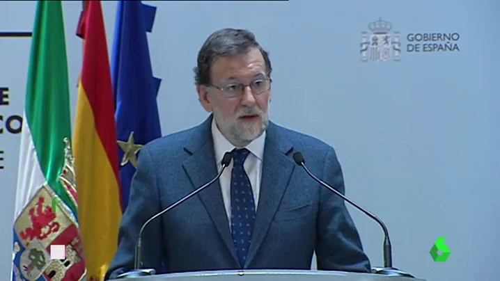 Rajoy en un acto en Extremadura