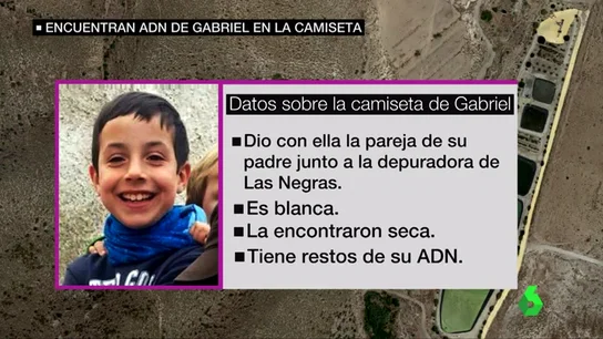 Zoido confirma que la camiseta hallada cerca de una depuradora en Níjar tiene ADN de Gabriel Zoido confirma que la camiseta hallada cerca de una depuradora en Níjar tiene ADN de Gabriel