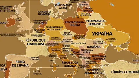 Mapa de endónimos Mapa de endónimos