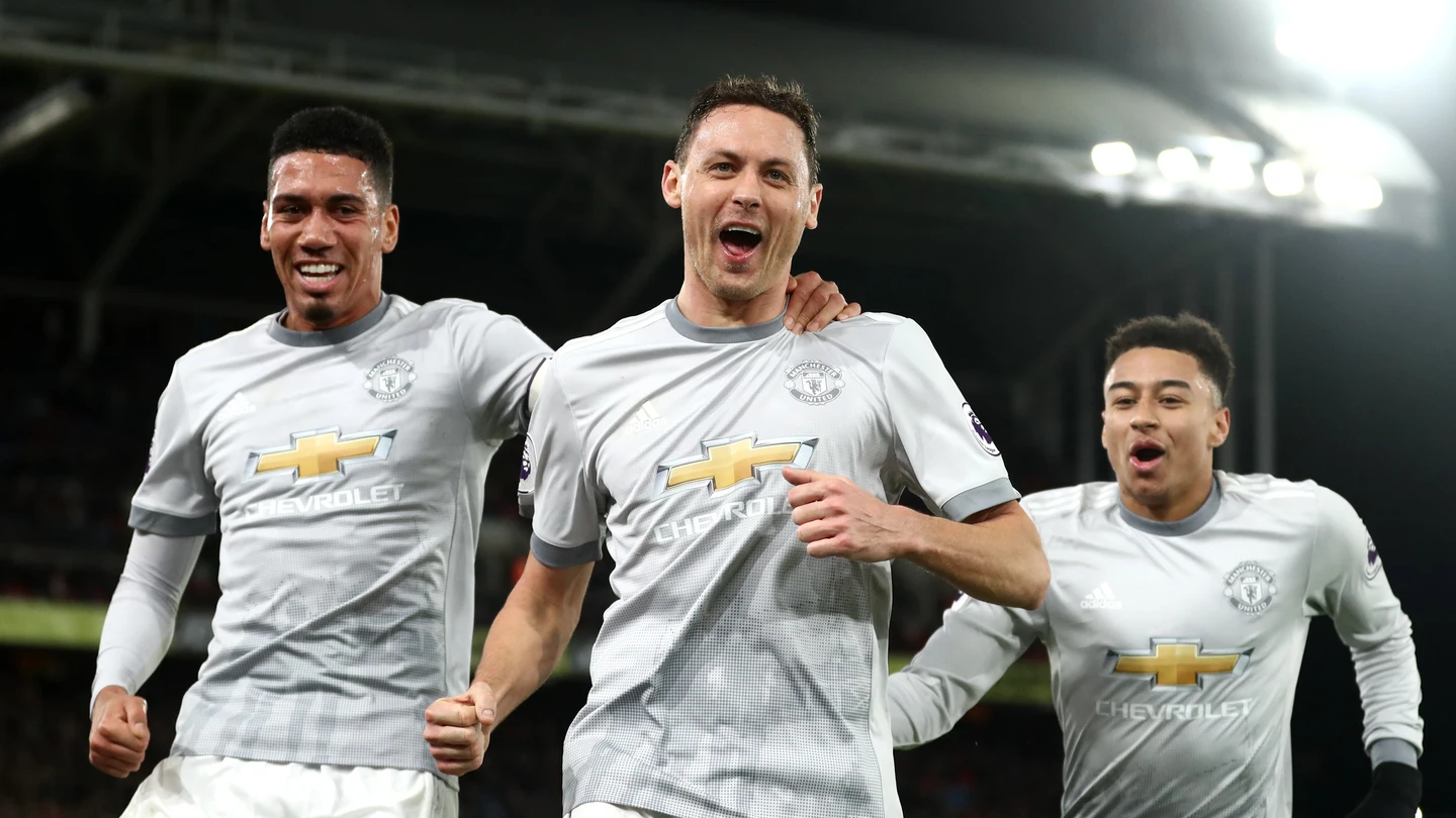 Matic celebra el gol del la victoria ante el Crystal Palace Matic celebra el gol del la victoria ante el Crystal Palace