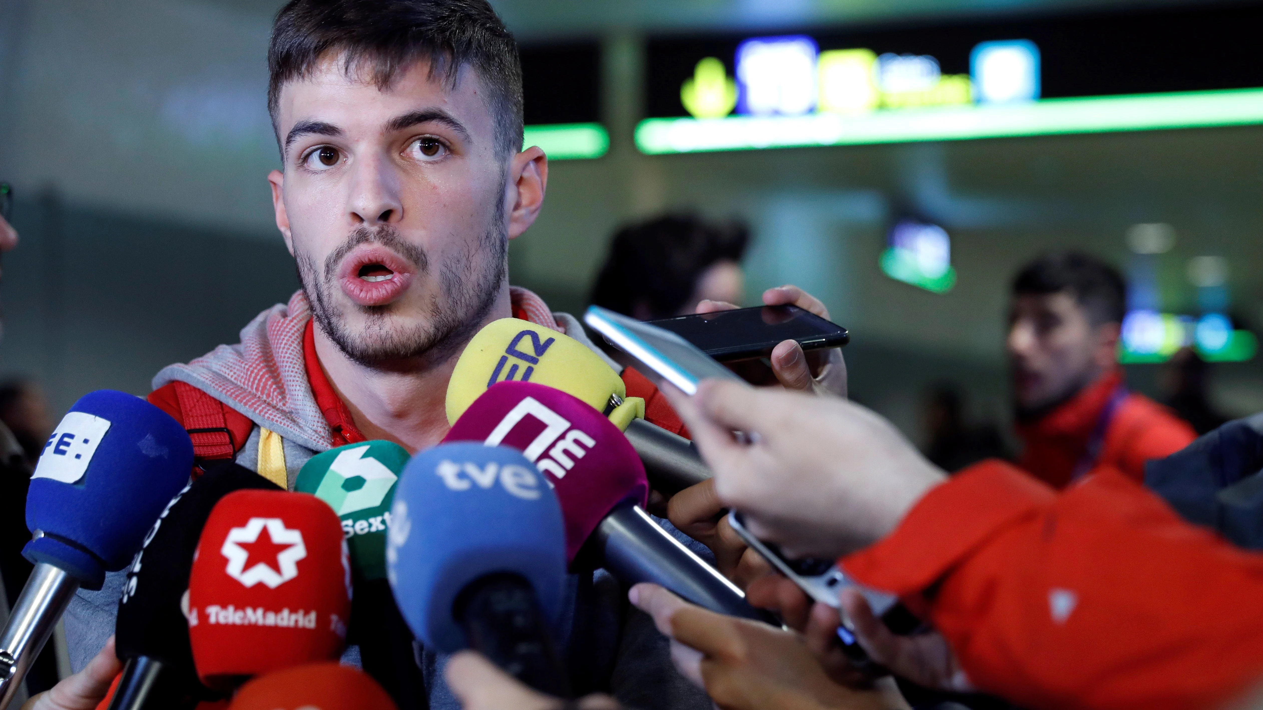 Óscar Husillos, a su llegada a Madrid