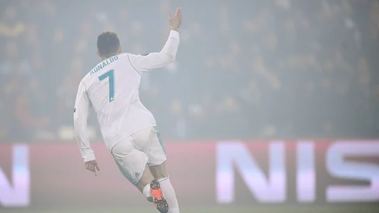 Cristiano celebra su gol ante el PSG Cristiano celebra su gol ante el PSG