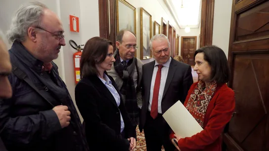La portavoz de los socialistas Margarita Robles tras la reunión del Subcomité del Pacto Educativo La portavoz de los socialistas Margarita Robles tras la reunión del Subcomité del Pacto Educativo