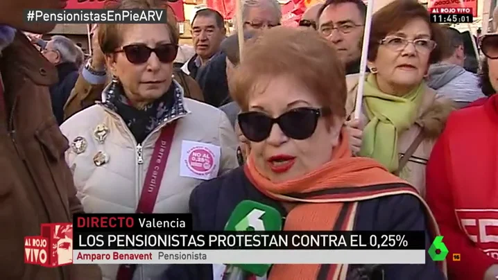 Amparo Benavent, pensionista