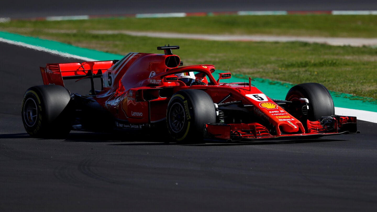 Vettel, rodando en el asfalto de Montmel&oacute;