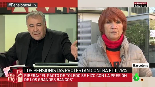 Conchita Ribera, de 'Marea pensionista' Conchita Ribera, de 'Marea pensionista'