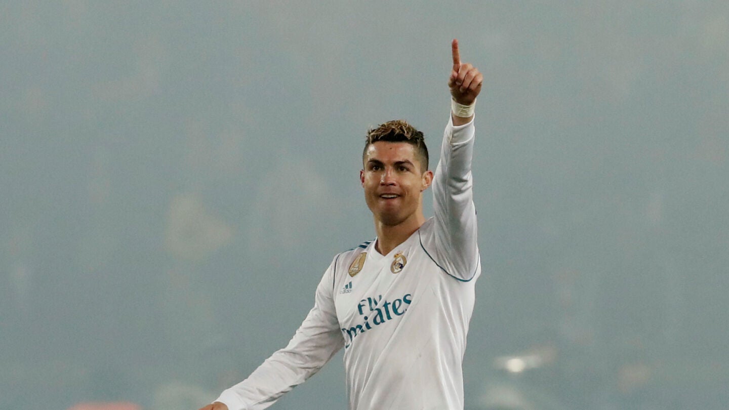 Cristiano Ronaldo celebra un gol con el Real Madrid
