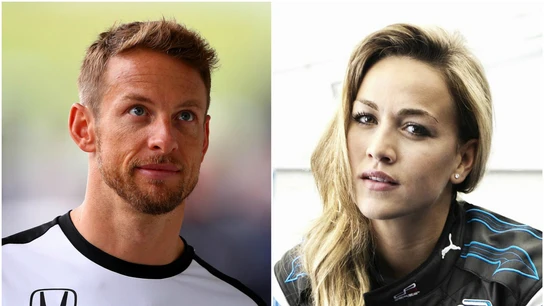 Jenson Button y Carmen Jordá Jenson Button y Carmen Jordá