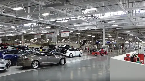 Fábrica de Tesla en Freemont La fábrica de la firma americana de eléctricos en Freeemont (California).