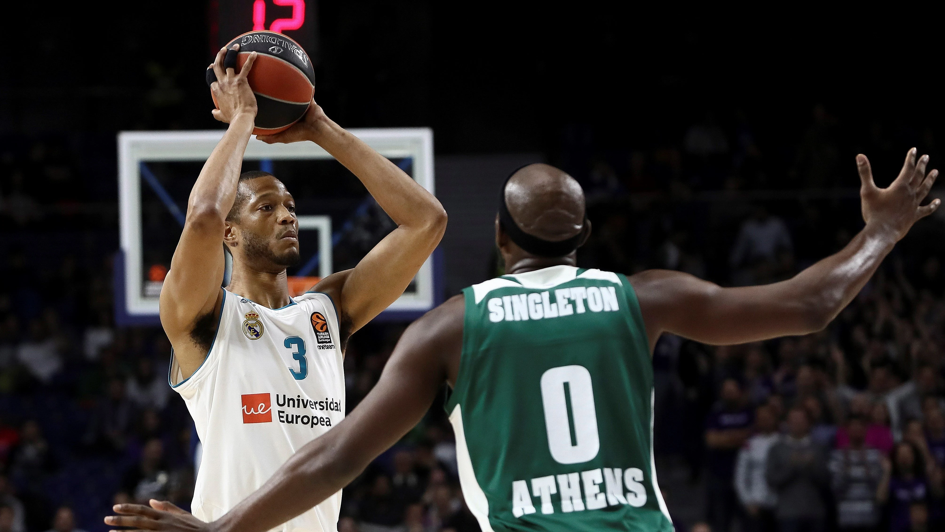 Anthony Randolph, en acción ante el Panathinaikos