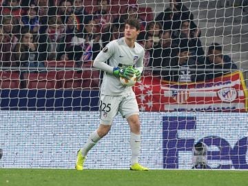 Axel Werner, en su debut con el Atlético de Madrid Axel Werner, en su debut con el Atlético de Madrid