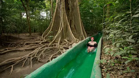 Tobogán Acuático. Buena Vista Lodge & Adventure El tobogán acuático más largo de Costa Rica