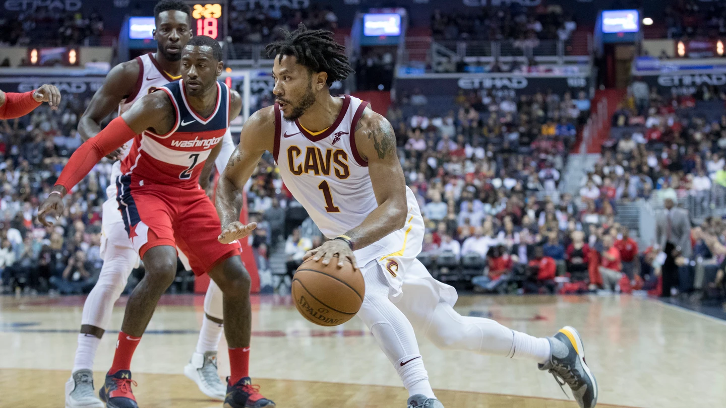 Derrick Rose, durante un partido de los Cavaliers Derrick Rose, durante un partido de los Cavaliers