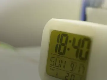 Imagen de un reloj eléctrico Imagen de un reloj eléctrico