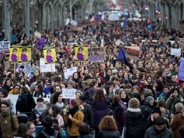 Manifestación feminista por la huelga del 8M de 2018 en España Manifestación feminista por la huelga del 8M de 2018 en España