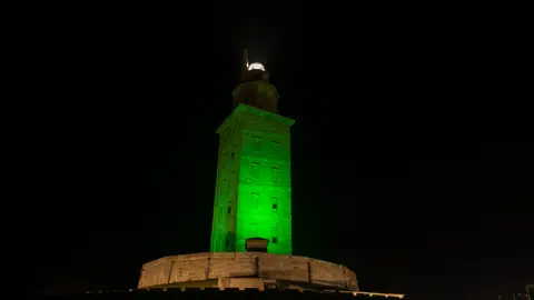 Torre de Hércules. A Coruña Llega la Ola Verde