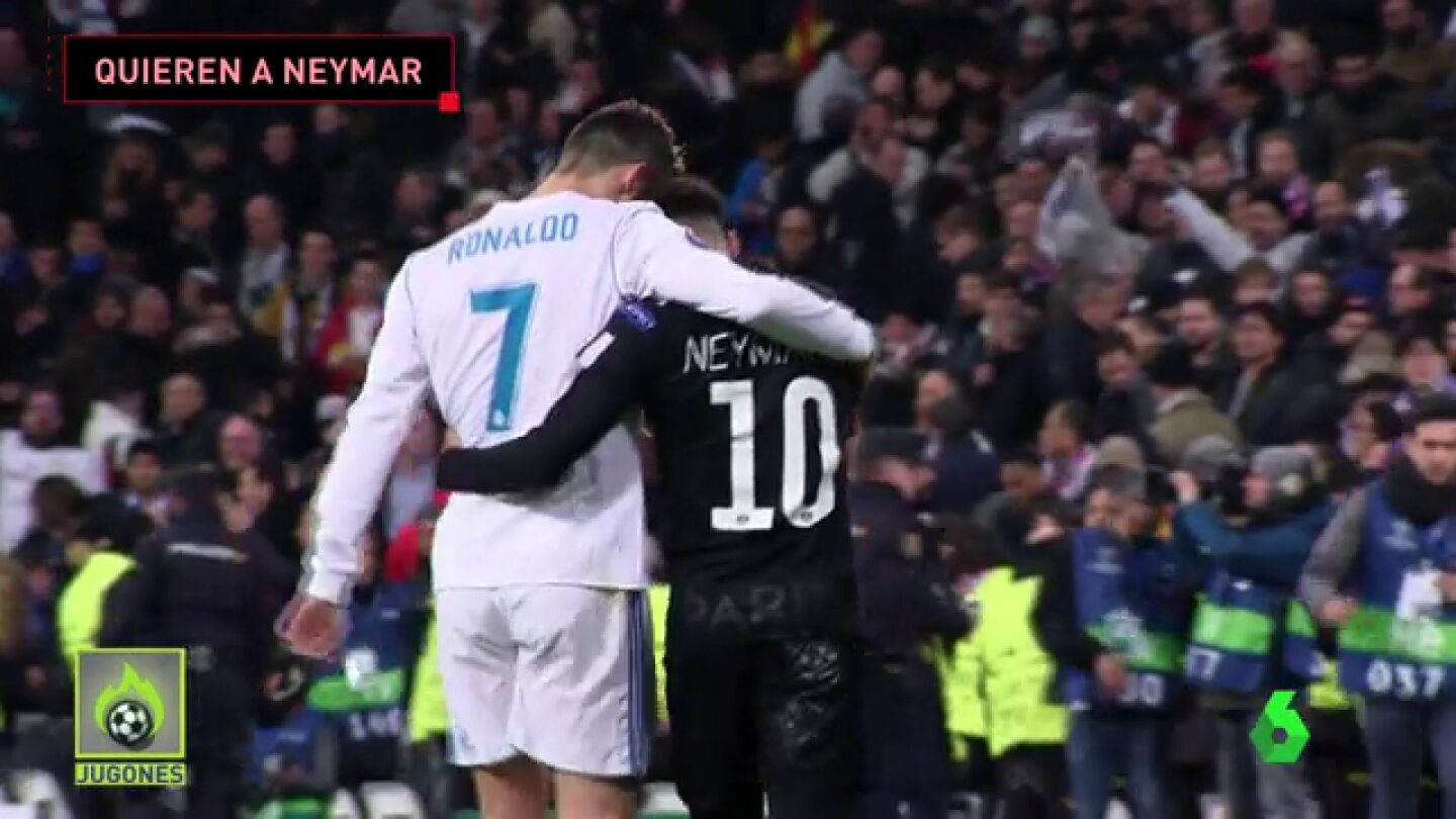 LOS JUGADORES DEL MADRID QUIEREN A NEYMAR