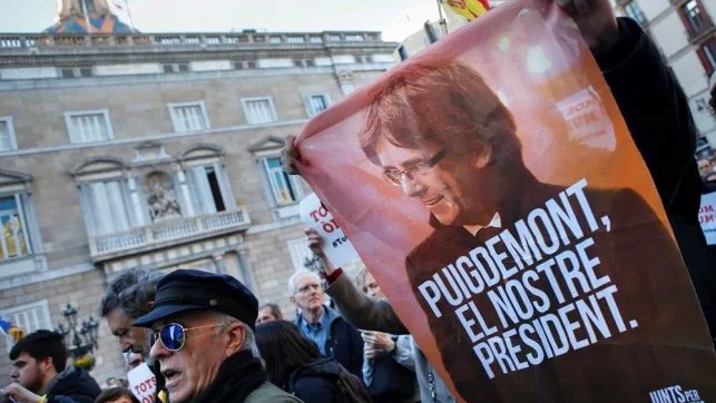 Protesta por la independencia de Cataluña (Archivo)