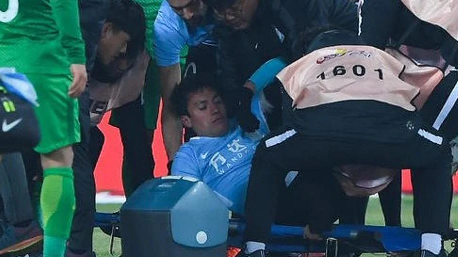 Gait&aacute;n, conmocionado sobre el c&eacute;sped