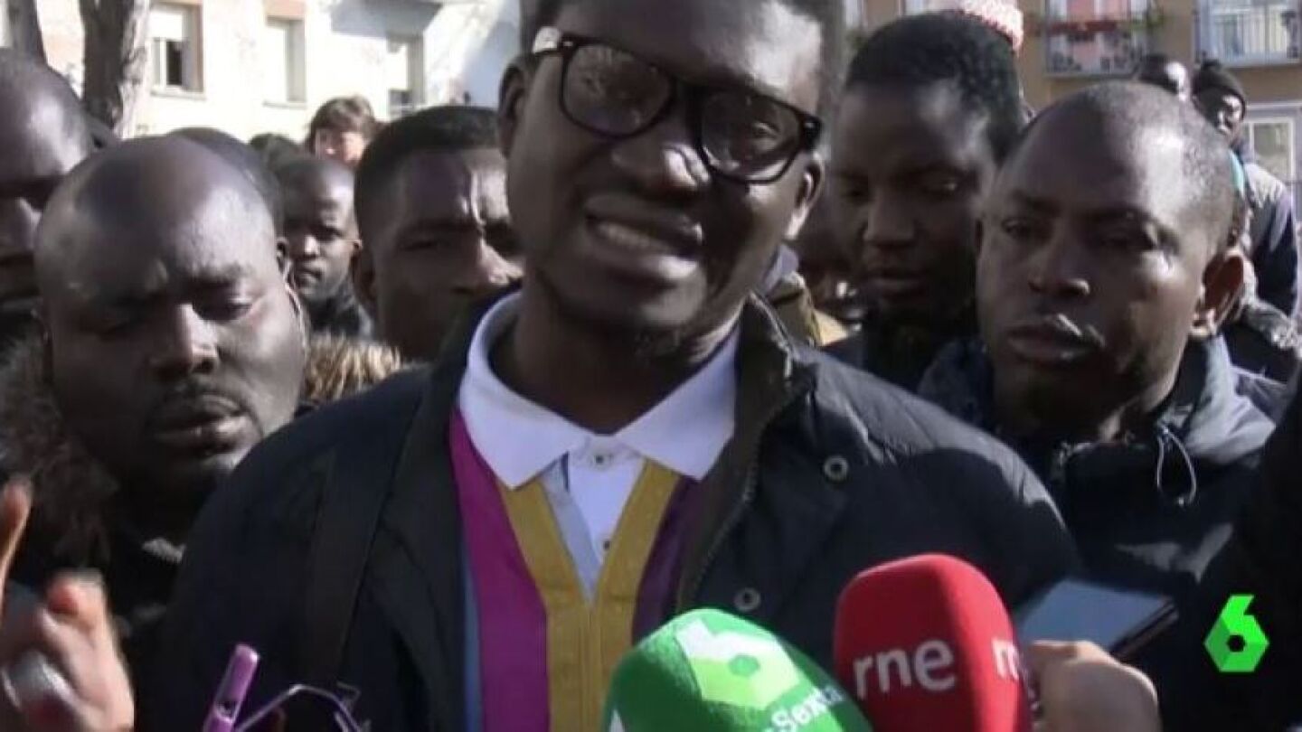 Cheikh Ndiaye, de la asociaci&oacute;n de Senegaleses de Espa&ntilde;a