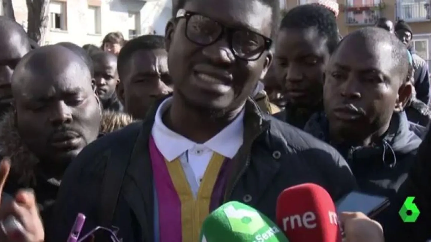 Cheikh Ndiaye, de la asociación de Senegaleses de España Cheikh Ndiaye, de la asociación de Senegaleses de España
