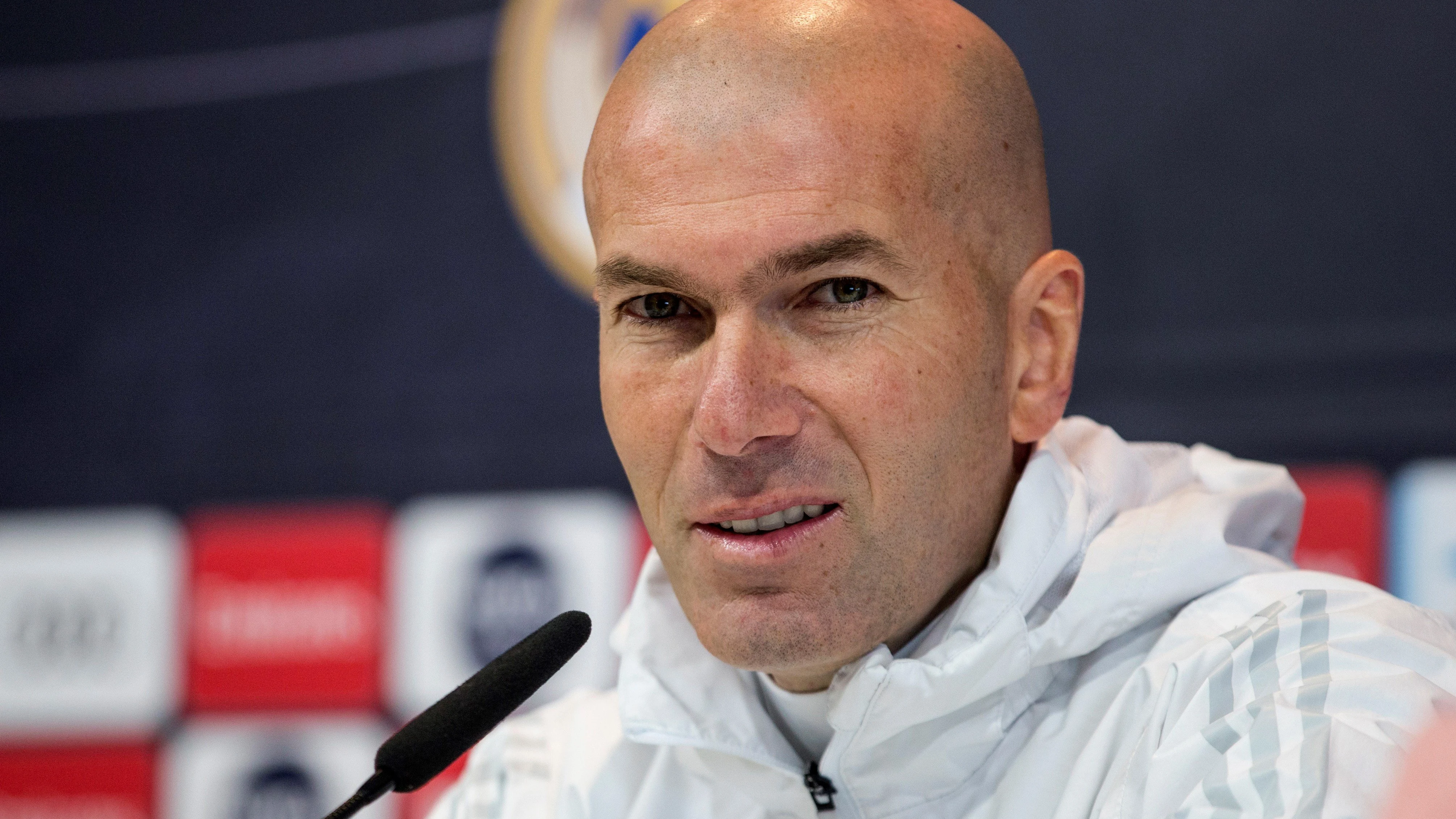 Zinedine Zidane, en rueda de prensa