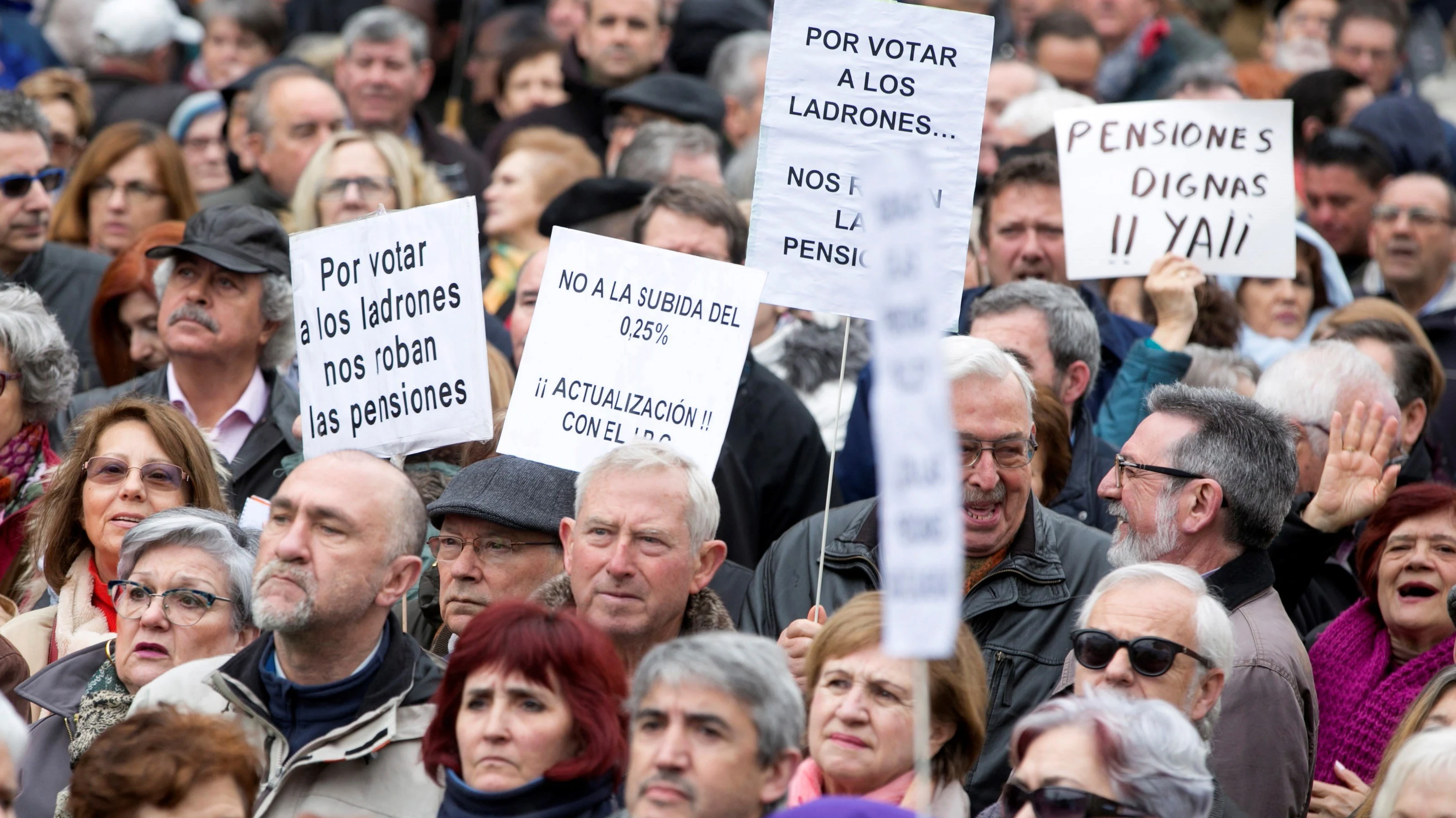 Los jubilados reclaman pensiones dignas